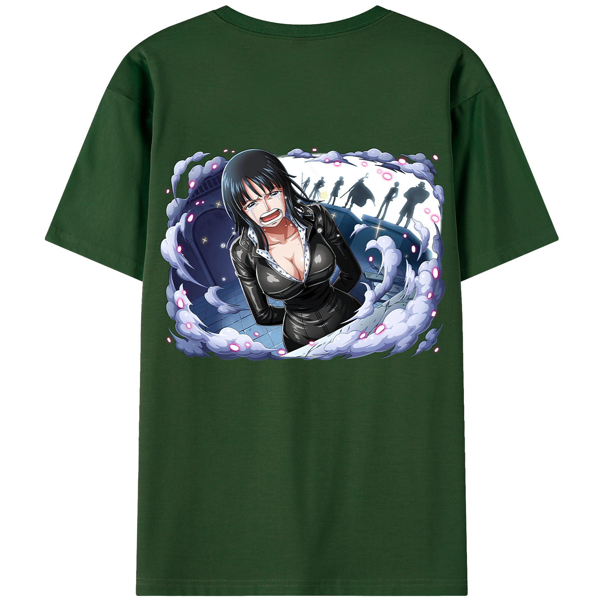 ワンピース ニコ・ロビン ONE PIECE Nico Robin 綿100％半袖Tシャツ（背面プリント）